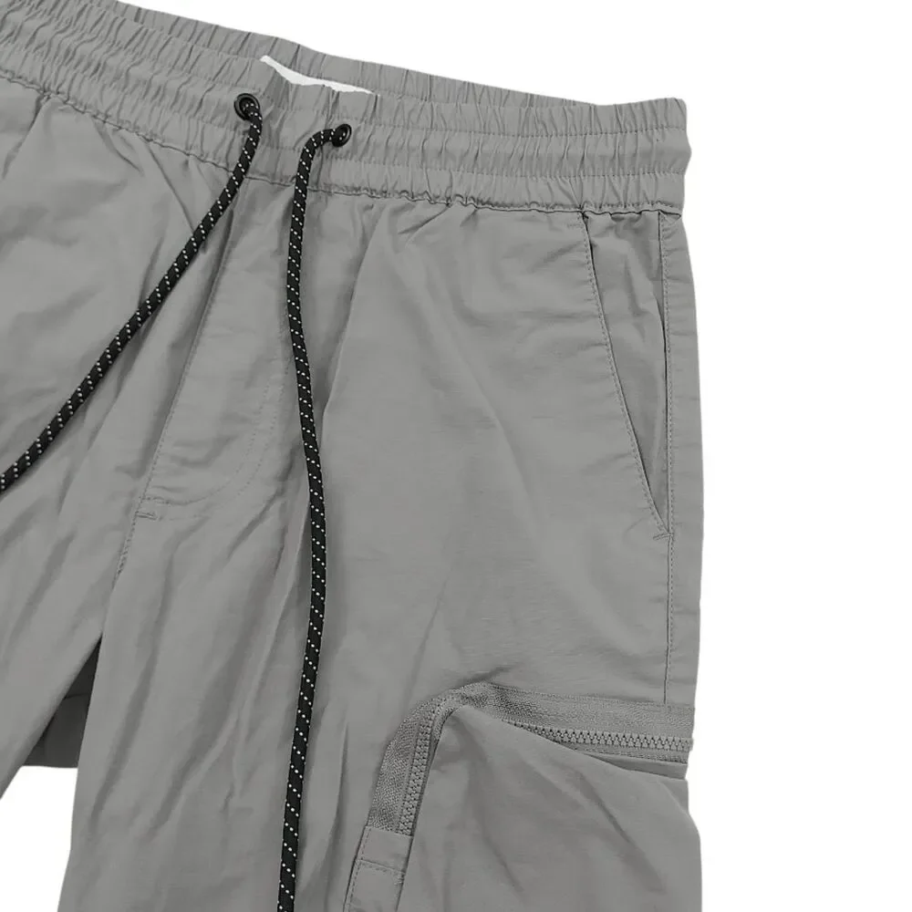 Pacsun Cargo Jogger Pants Mens XS Gray Slim Lightweight Casual Outdoor Hiking